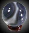 Polished Brazilian Agate Sphere #31336-1